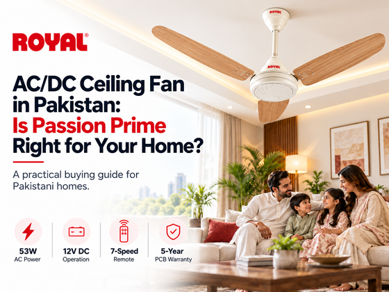 AC/DC Ceiling Fan in Pakistan: Is Passion Prime Right for Your Home?