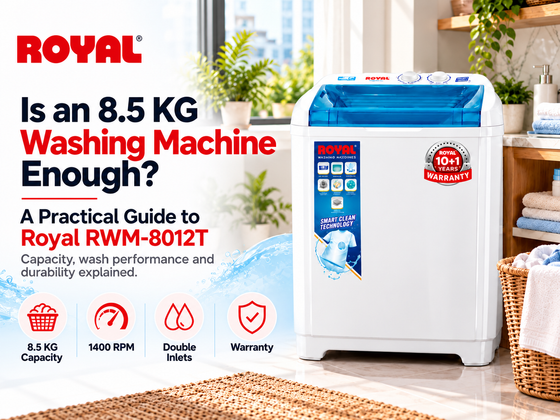 Is an 8.5 KG Washing Machine Enough? A Practical Guide to Royal RWM-8012T