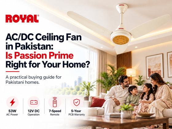 AC/DC Ceiling Fan in Pakistan: Is Passion Prime Right for Your Home?