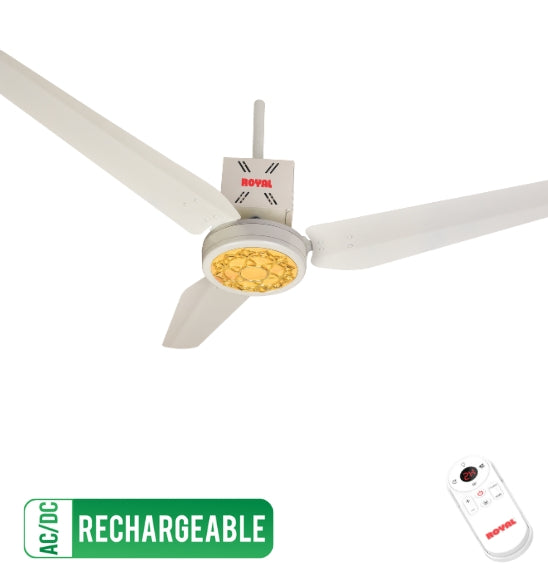 Passion Flora - ACDC Rechargeable Ceiling Fan – Royal Fans