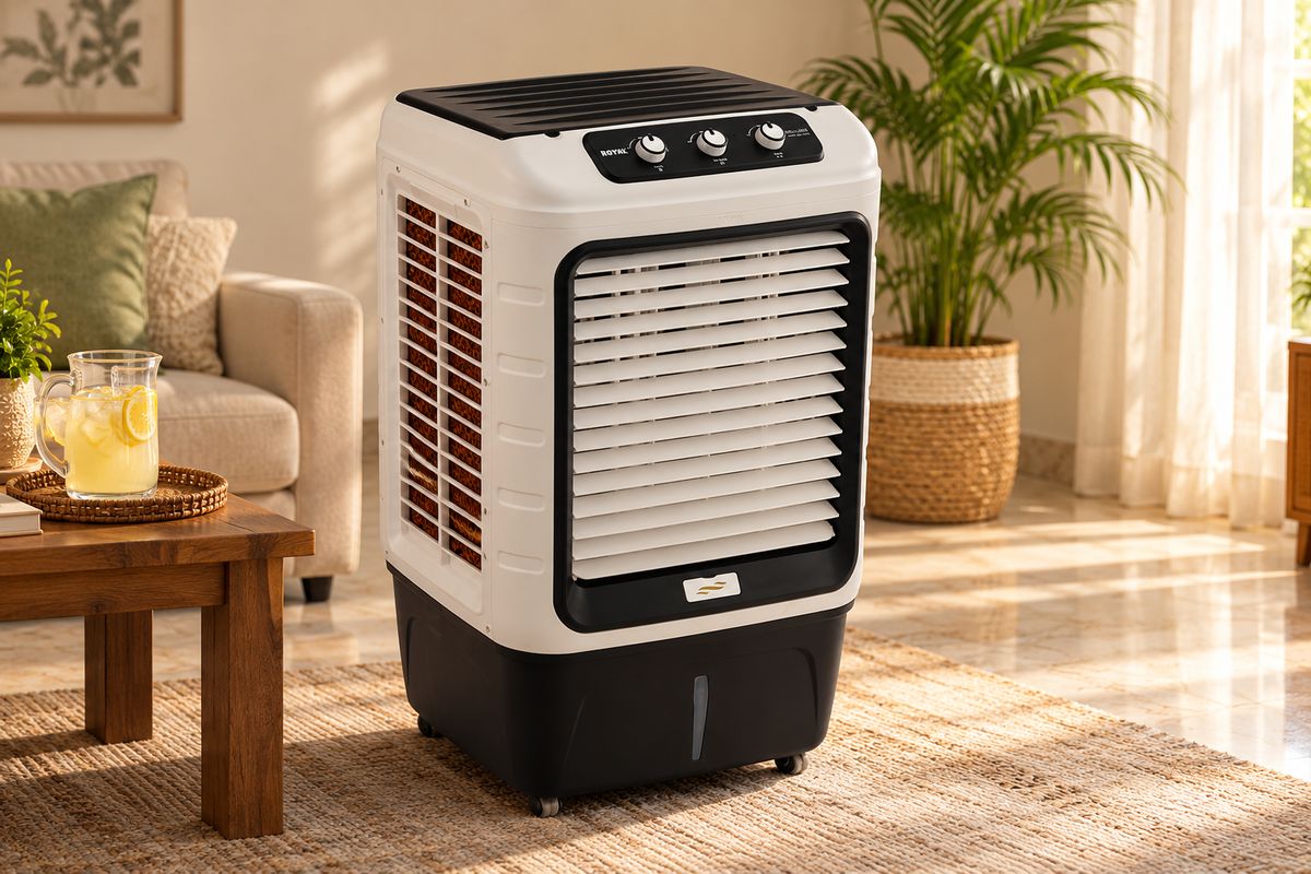 Royal room cooler in a cosy family lounge