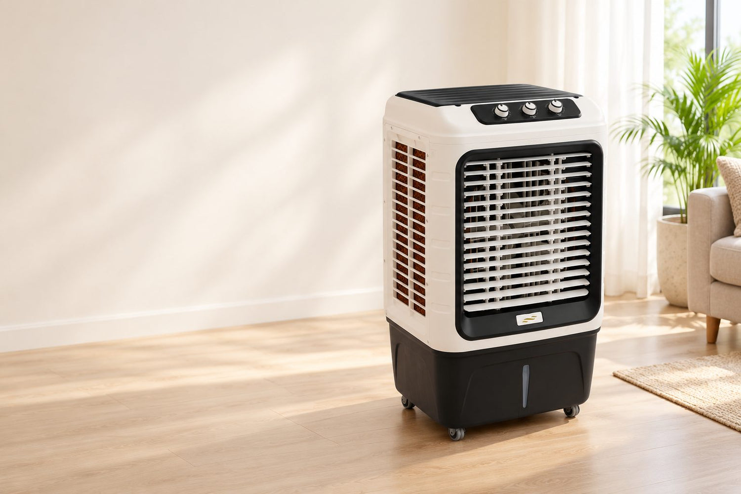 Royal RAC-4700 room cooler in a bright living room